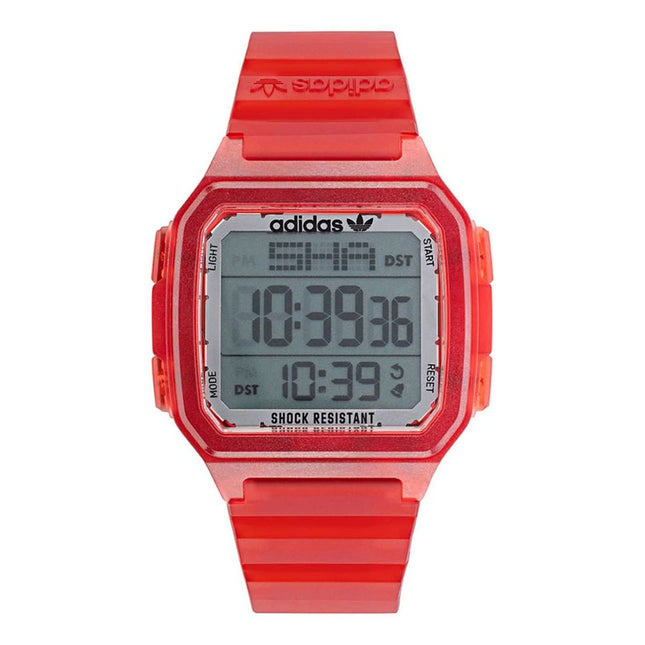 Adidas Red Resin Digital Watch