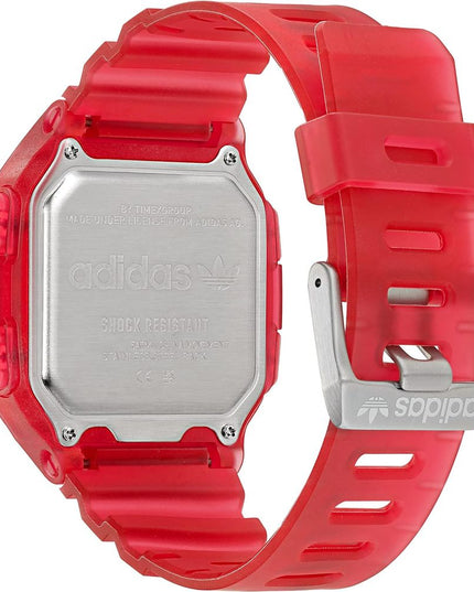 Adidas Red Resin Digital Watch