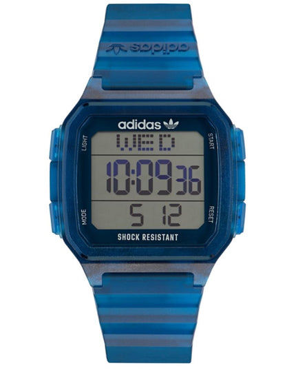 Adidas Blue Resin Digital Watch