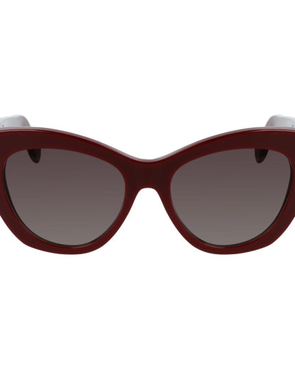 Salvatore Ferragamo Bordeaux Acetate Sunglasses