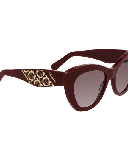Salvatore Ferragamo Bordeaux Acetate Sunglasses