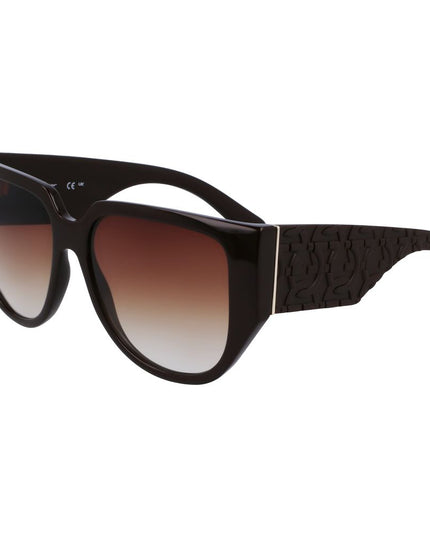 Ferragamo Brown Bio Injected Sunglasses