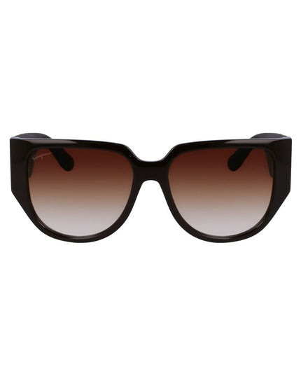 Ferragamo Brown Bio Injected Sunglasses