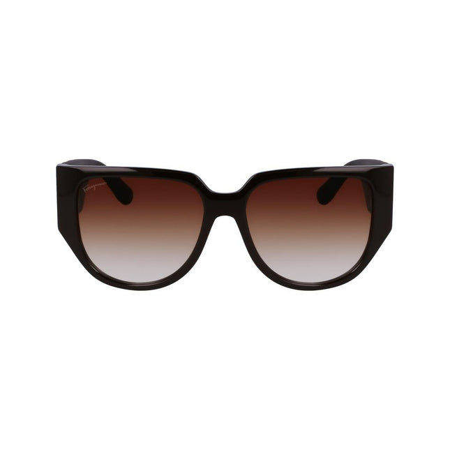 Ferragamo Brown Bio Injected Sunglasses