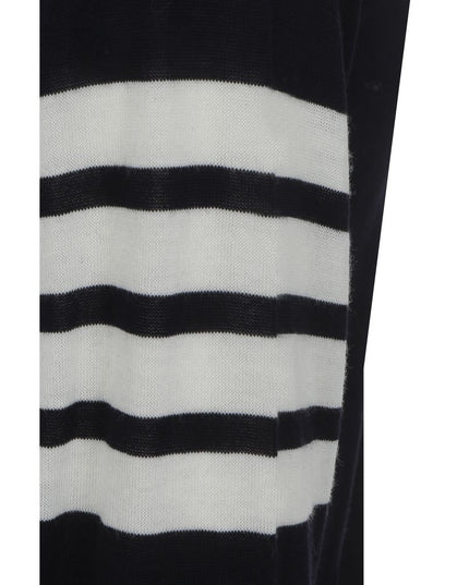 Thom Browne Blue Fleece Wool Cardigan
