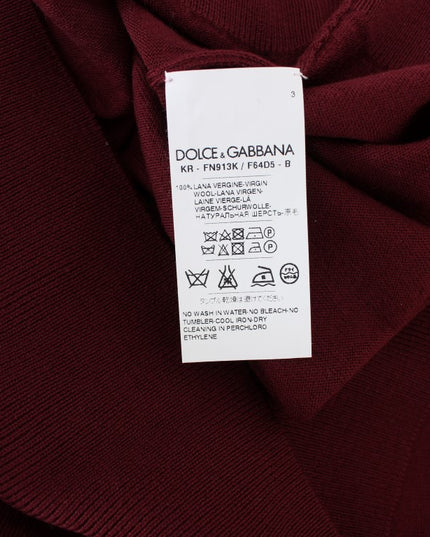 Dolce & Gabbana Red Sleeveless Crewneck Vest Pullover