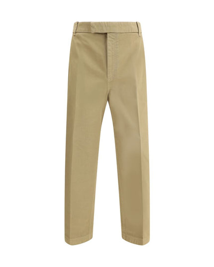 Thom Browne Beige Cotton Casual Pants