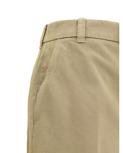 Thom Browne Beige Cotton Casual Pants