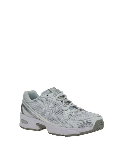 New Balance White Polyurethane Athletic Sneakers