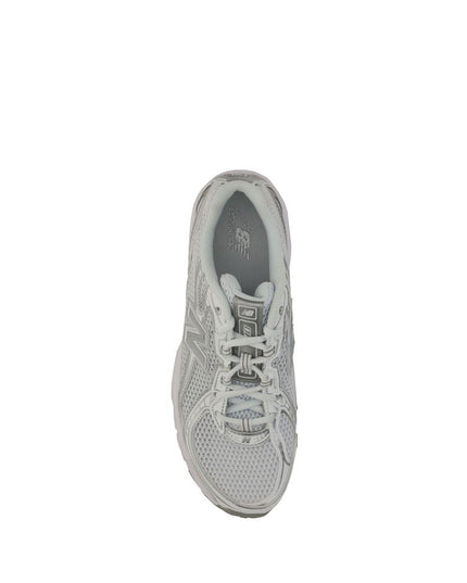 New Balance White Polyurethane Athletic Sneakers
