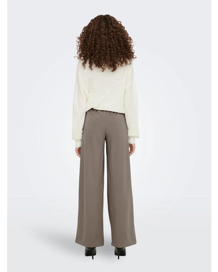 Jacqueline De Yong Brown Polyester Pant