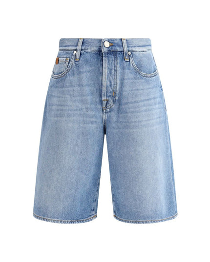 Jacob Cohen Blue Cotton Bermuda Shorts
