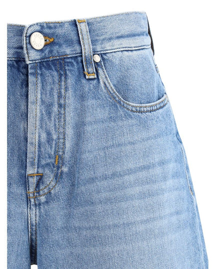 Jacob Cohen Blue Cotton Bermuda Shorts