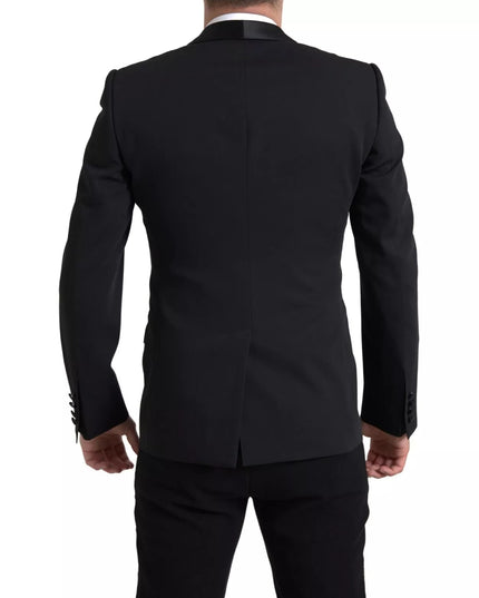 Dolce & Gabbana Black Wool Single Breasted MARTINI Blazerclothing
