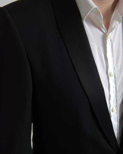 Dolce & Gabbana Black Wool Single Breasted MARTINI Blazerclothing