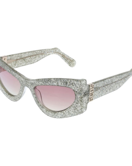 GCDS Silver Acetate Sunglasses