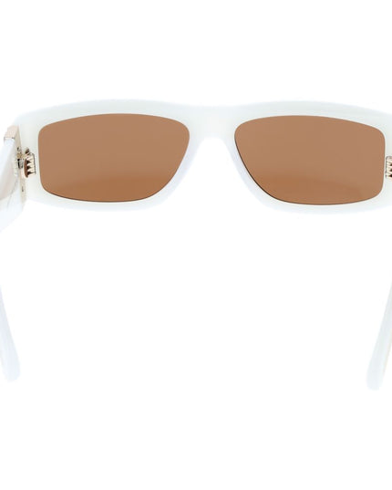 GCDS White Acetate Sunglasses