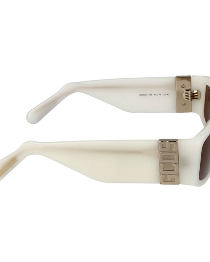 GCDS White Acetate Sunglasses