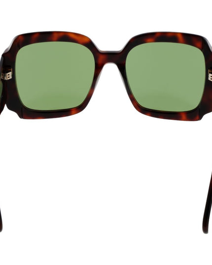 GCDS Brown Plastic Sunglasses