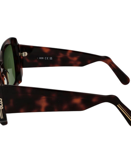 GCDS Brown Plastic Sunglasses