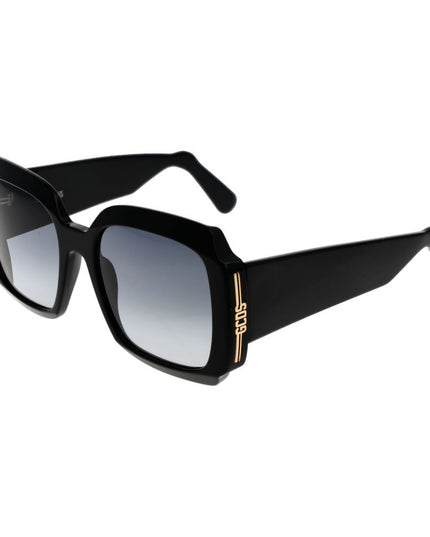 GCDS Black Acetate Sunglasses