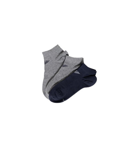 Emporio Armani Underwear Blue Cotton Socks