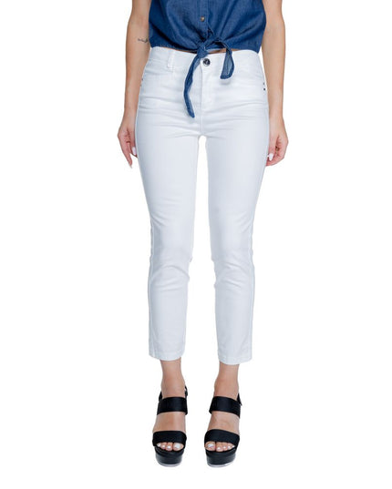 Street One White Cotton Pant