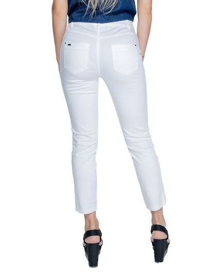 Street One White Cotton Pant