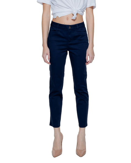 Street One Blue Cotton Pant