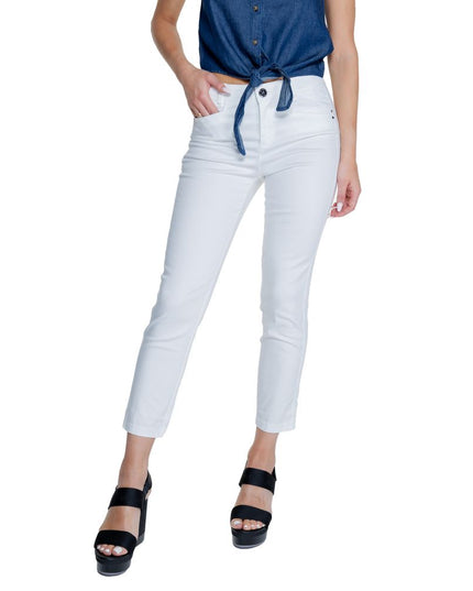 Street One White Cotton Pant