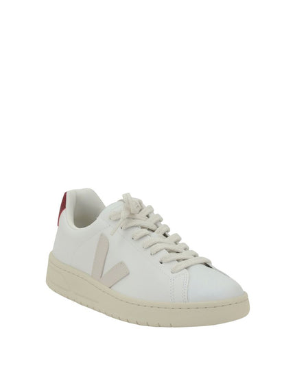 Veja White Calf Leather Bos Taurus Low Top Sneakers