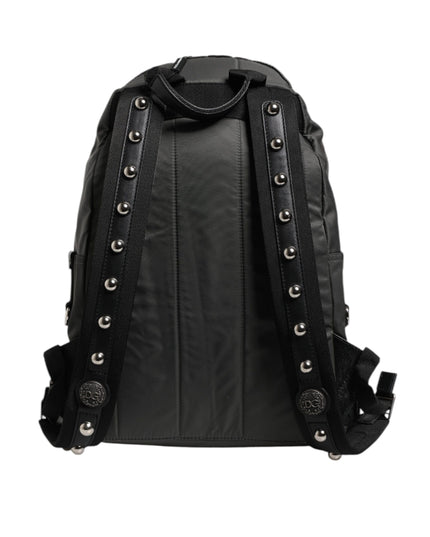 Dolce & Gabbana Gray Nylon Prince Forever School Travel Backpack Bag