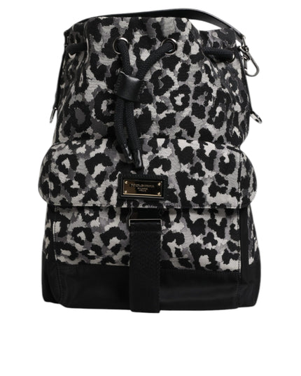 Dolce & Gabbana Multicolor Leopard Jacquard Hobo Crossbody Borse Bag