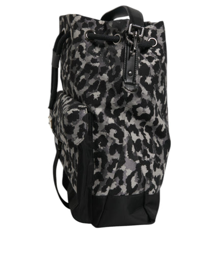 Dolce & Gabbana Multicolor Leopard Jacquard Hobo Crossbody Borse Bag