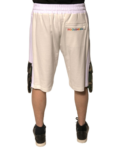 Dolce & Gabbana Beige Cotton Men Casual Cargo Bermuda Shorts