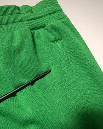 Dolce & Gabbana Green Cotton Blend Men Bermuda Shorts