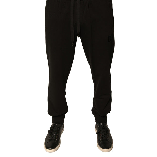 Dolce & Gabbana Black Cotton Jogger Men Sweatpants Pants