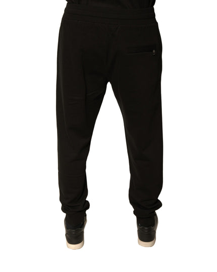 Dolce & Gabbana Black Cotton Jogger Men Sweatpants Pants