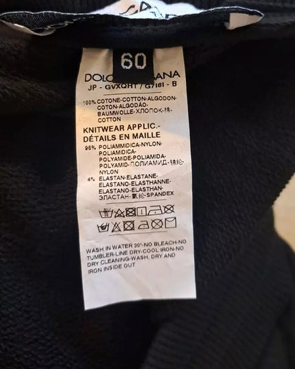 Dolce & Gabbana Black Cotton Jogger Men Sweatpants Pants