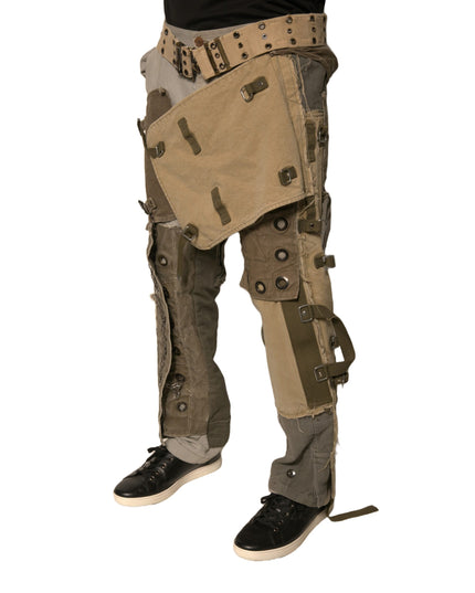 Dolce & Gabbana Multicolor Reconstructed Flight Cargo Pants