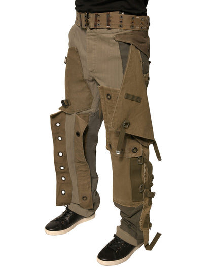 Dolce & Gabbana Multicolor Reconstructed Flight Cargo Pants