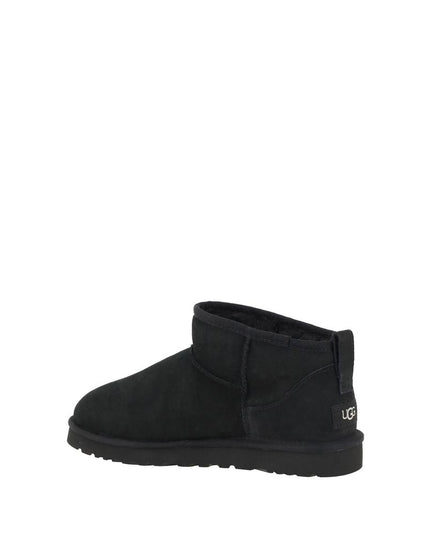 UGG Black Goatskin Ankle Boots