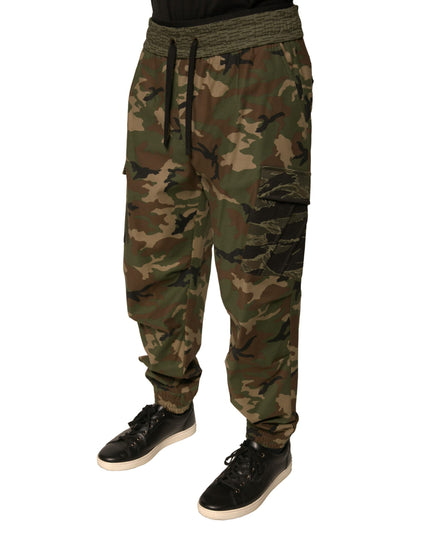 Dolce & Gabbana Multicolor Camouflage Cargo Sweatpants Pants