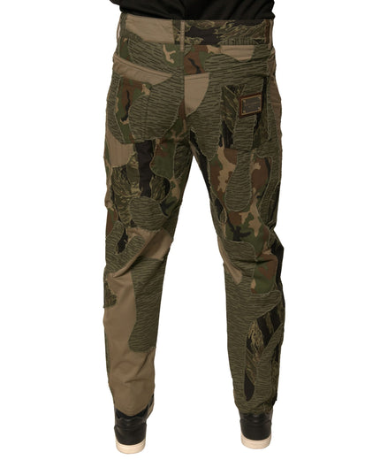 Dolce & Gabbana Multicolor Camouflage Cotton Pants