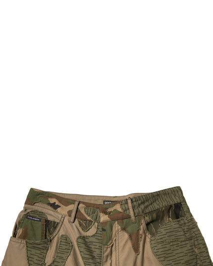 Dolce & Gabbana Multicolor Camouflage Cotton Pants