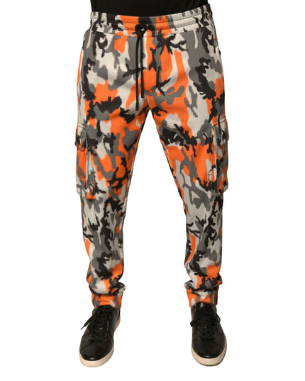 Dolce & Gabbana Multicolor Camouflage Cargo Jogger Pants