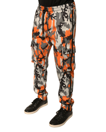 Dolce & Gabbana Multicolor Camouflage Cargo Jogger Pants