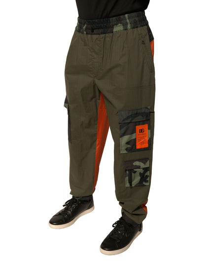 Dolce & Gabbana Multicolor Camouflage Jogger Cargo Pants