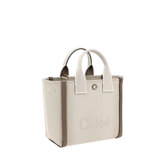 Chloé Beige Cotton Handbag