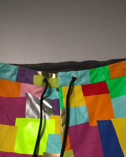 Dolce & Gabbana Multicolor Cotton Patchwork Men Cargo Pants